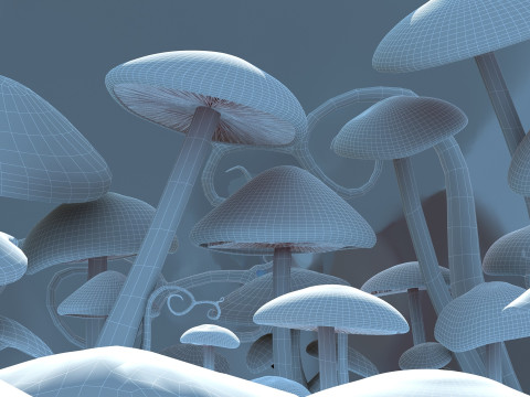 Sewant mushrooms Modelo 3D