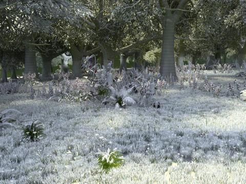 작은 숲 3D 모델