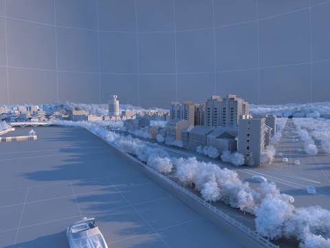 Urban architecture 3D Model