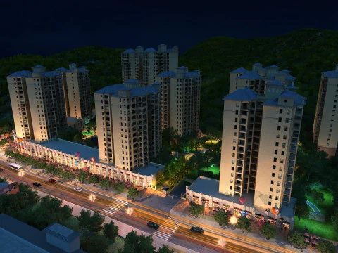 City night scene 3D Model