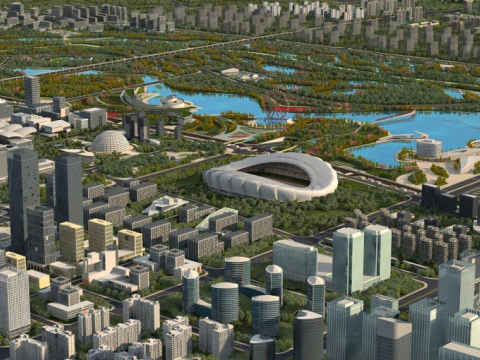 Conduttura urbana Modello 3D