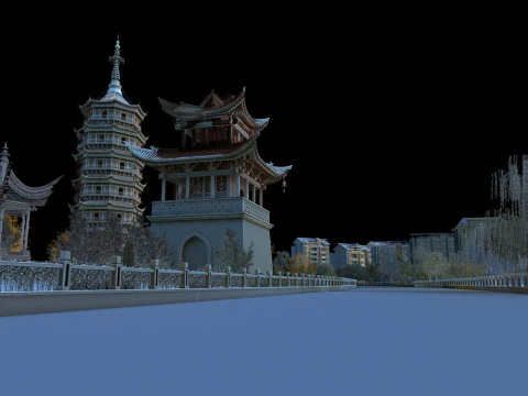 Ancient building 3D Model