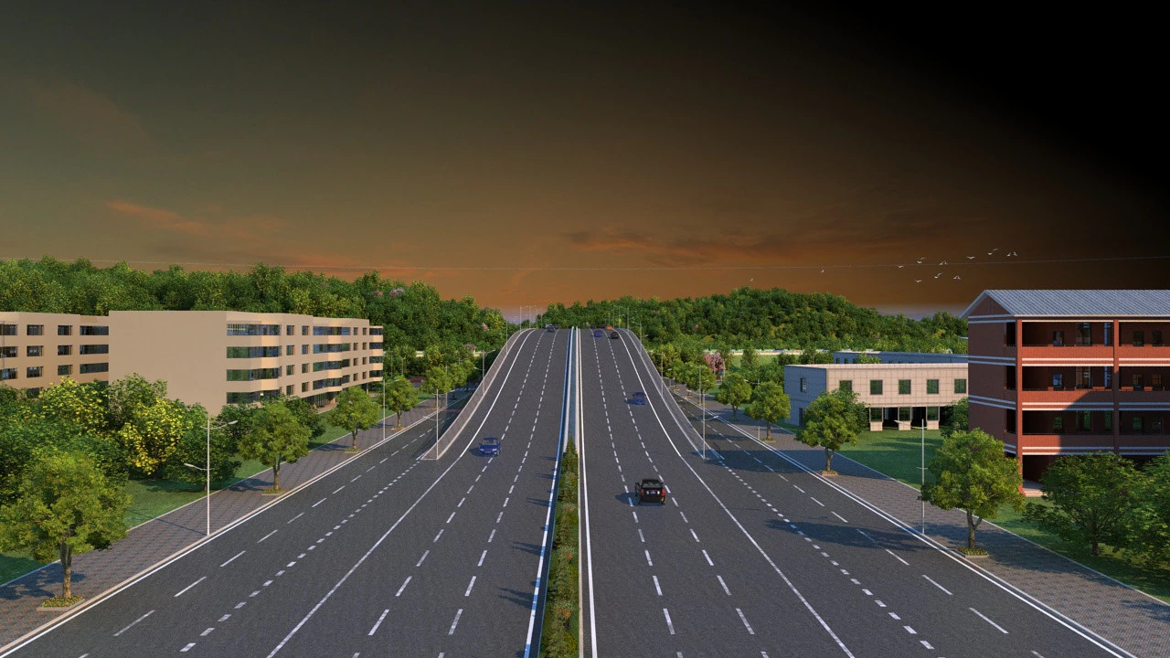 Highroad 3D Model .c4d .max .obj .3ds .fbx .stl .blend 