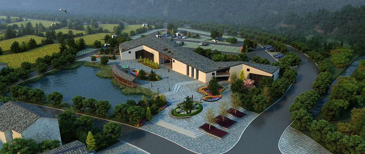 Village 3D Model .c4d .max .obj .3ds .fbx .stl .blend 