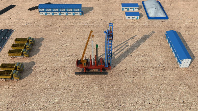 Well drilling Model 3D .c4d .max .obj .3ds .fbx .stl .blend 