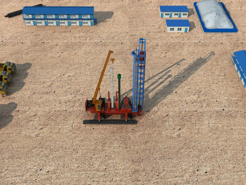 perforaci&oacute;n de pozos Modelo 3D