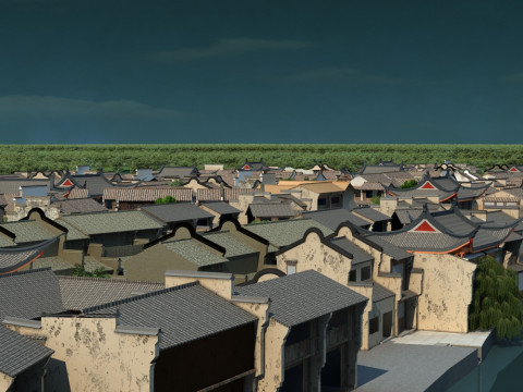 Ancient town 3D 모델