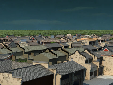 Ancient town 3D Model