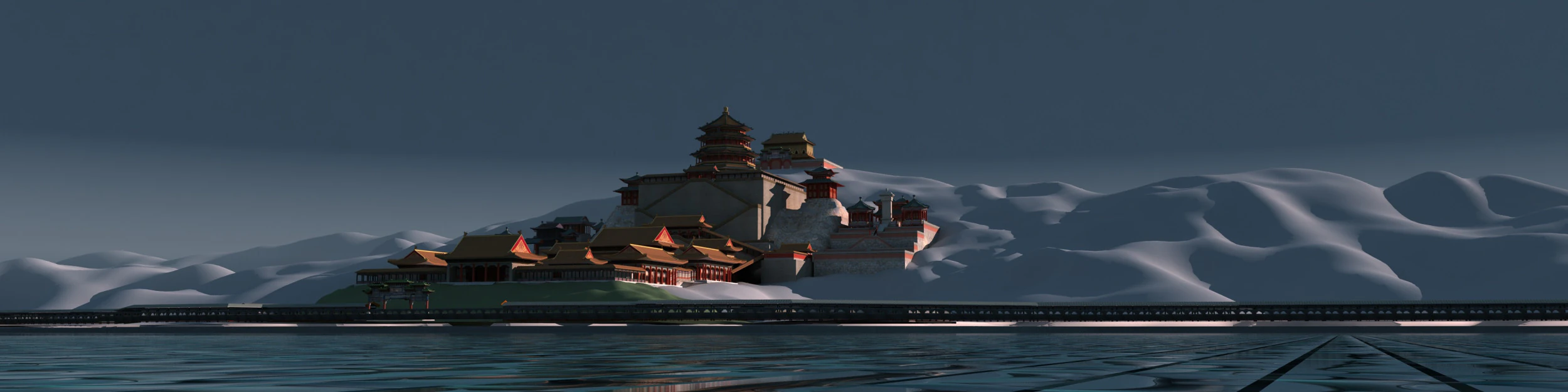 The Summer Palace 3D Model .c4d .max .obj .3ds .fbx .stl .blend