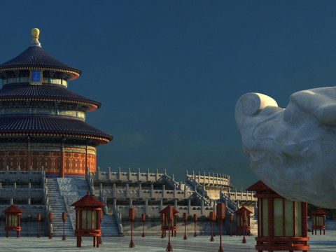 Temple of Heaven Modelo 3D