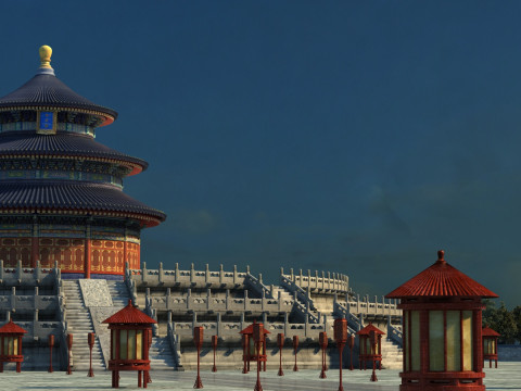 Temple of Heaven 3D 模型