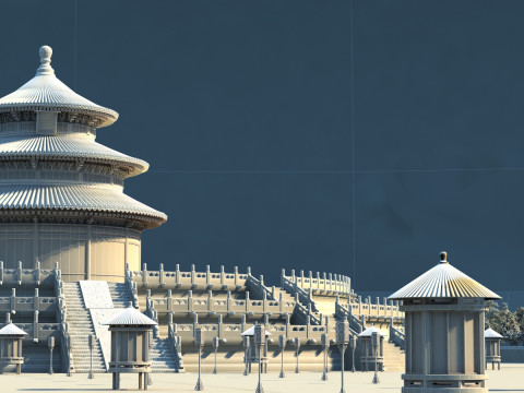 Temple of Heaven 3D 模型