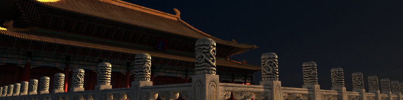 The Forbidden City 3D Model .c4d .max .obj .3ds .fbx .stl .blend 
