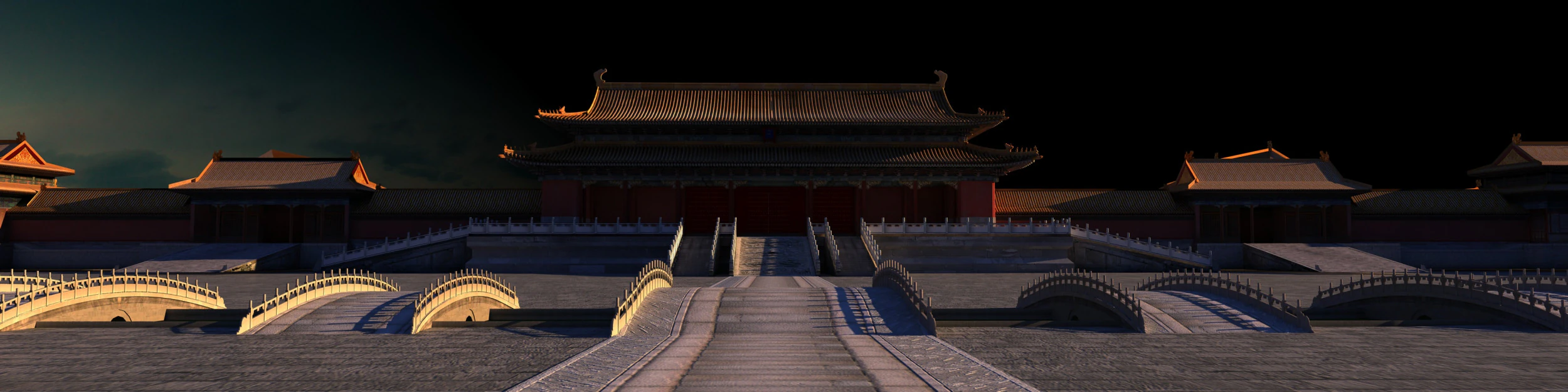 The Forbidden City 3D Model .c4d .max .obj .3ds .fbx .stl .blend