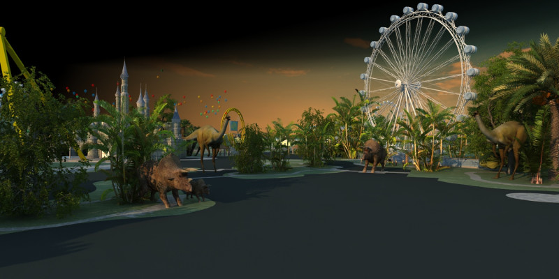 Dinosaur paradise 3D मॉडल .c4d .max .obj .3ds .fbx .stl .blend