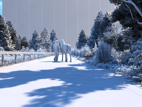 Walk a horse 3D Model
