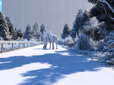 Walk a horse 3D Model