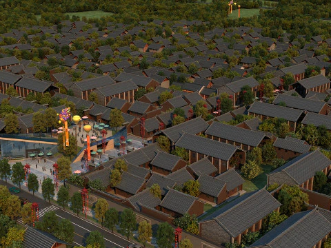 Antike Stadt 3D Modell