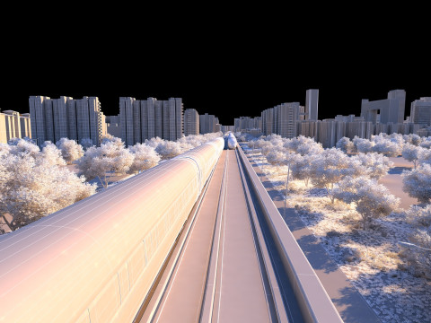 Train 3D 모델