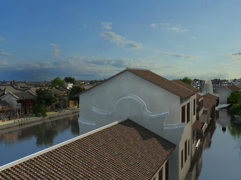 Ancient town 3D Model