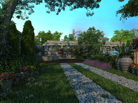 Courtyard Modello 3D