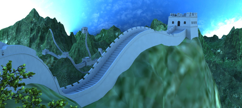 The Great Wall 3D 모델 .c4d .max .obj .3ds .fbx .stl .blend 