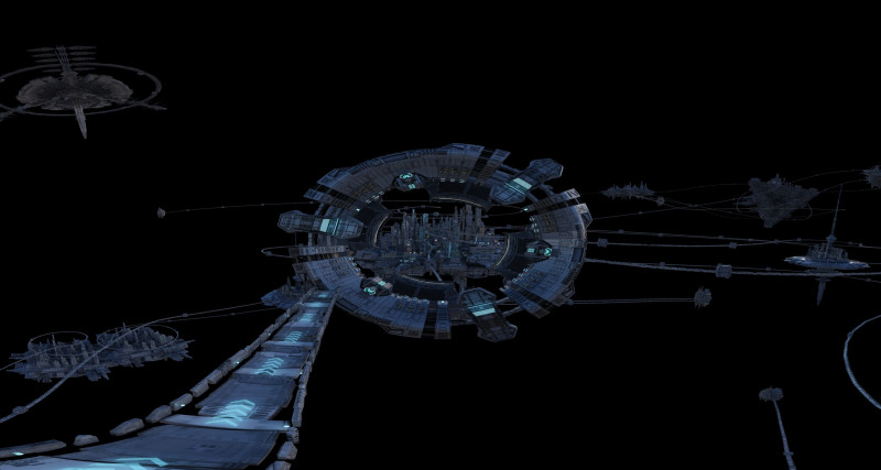 Space architecture 3D Модель .c4d .max .obj .3ds .fbx .stl .blend 