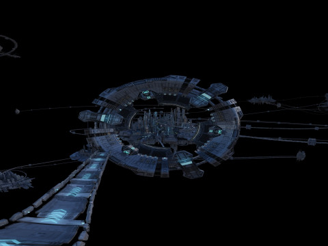 Space architecture 3D Model