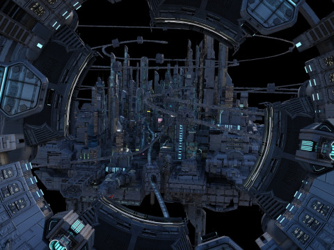 Space architecture 3D Модель