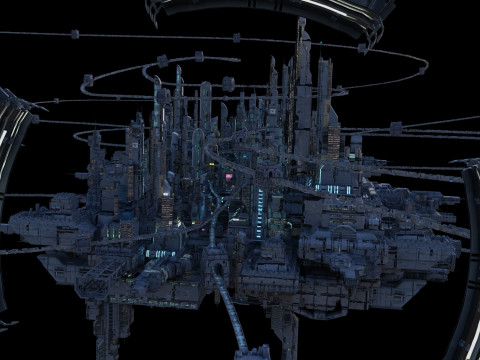 Space architecture 3D Модель