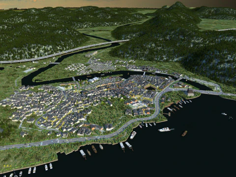 Ancient town 3D Model
