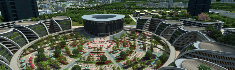 Urban architecture 3D Model .c4d .max .obj .3ds .fbx .stl .blend 