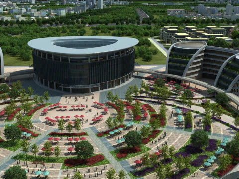 城市建筑 3D 模型