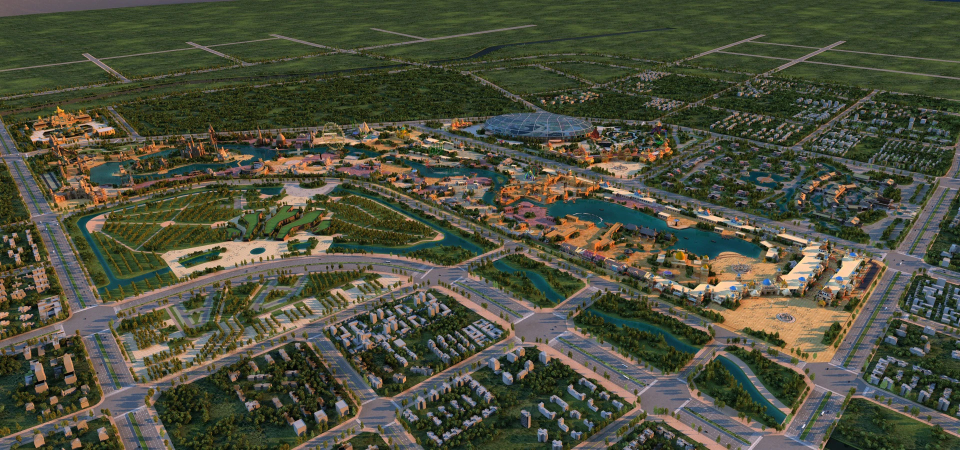Amusement park 3D Model .c4d .max .obj .3ds .fbx .stl .blend 