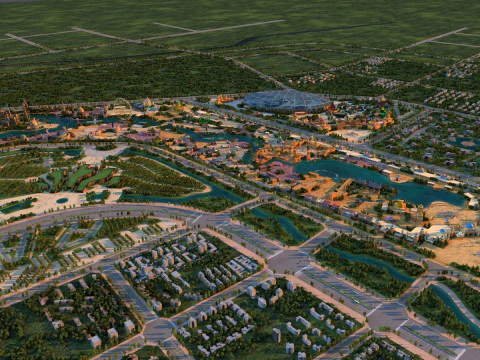 Wesołe miasteczko Model 3D