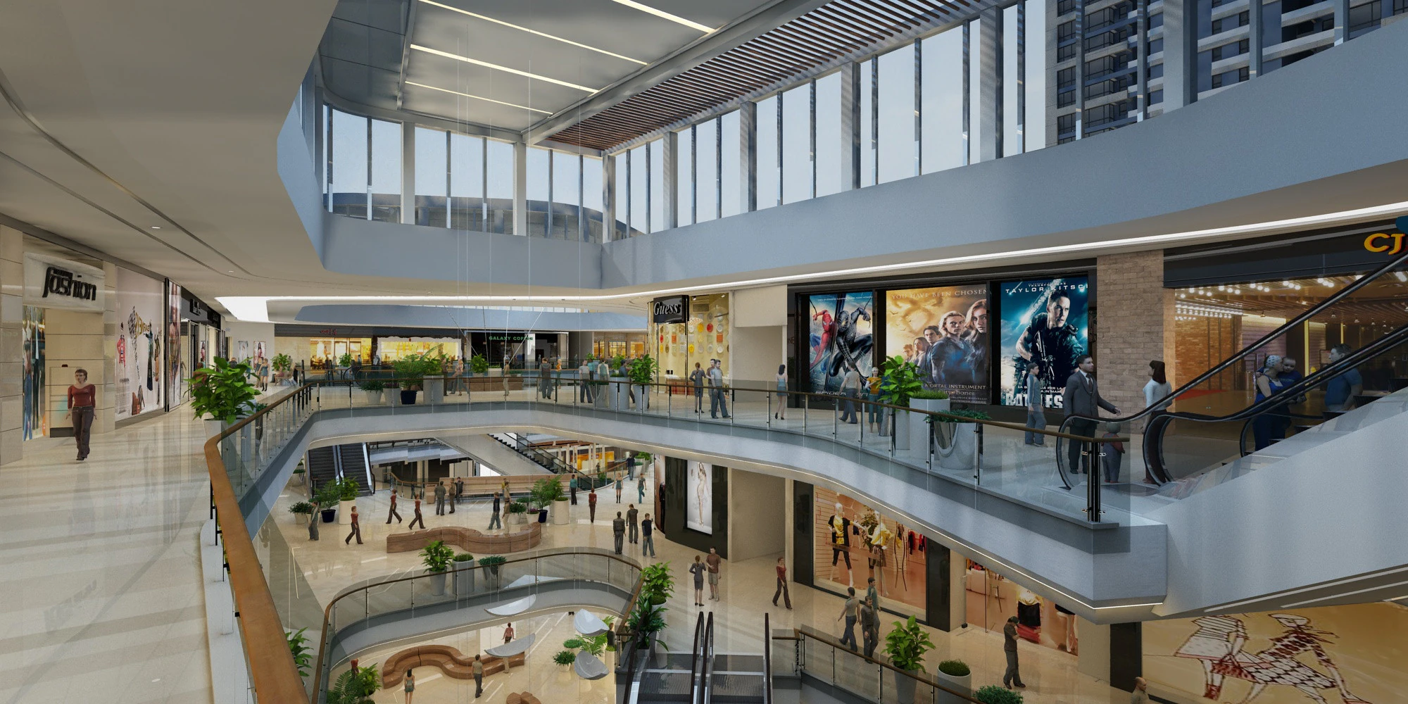 Mall 3D Model .c4d .max .obj .3ds .fbx .stl .blend