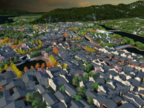 Village 3D 模型