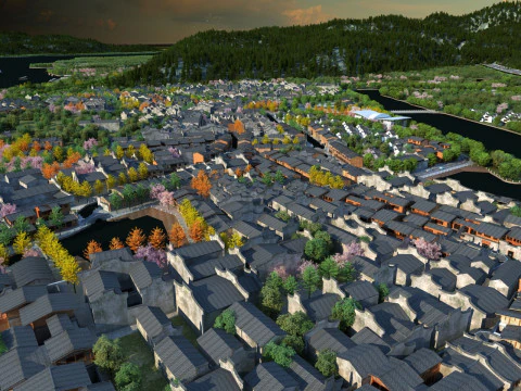 Village 3D Model