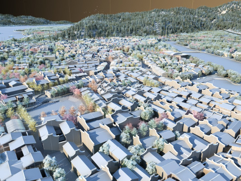 Village 3D 模型