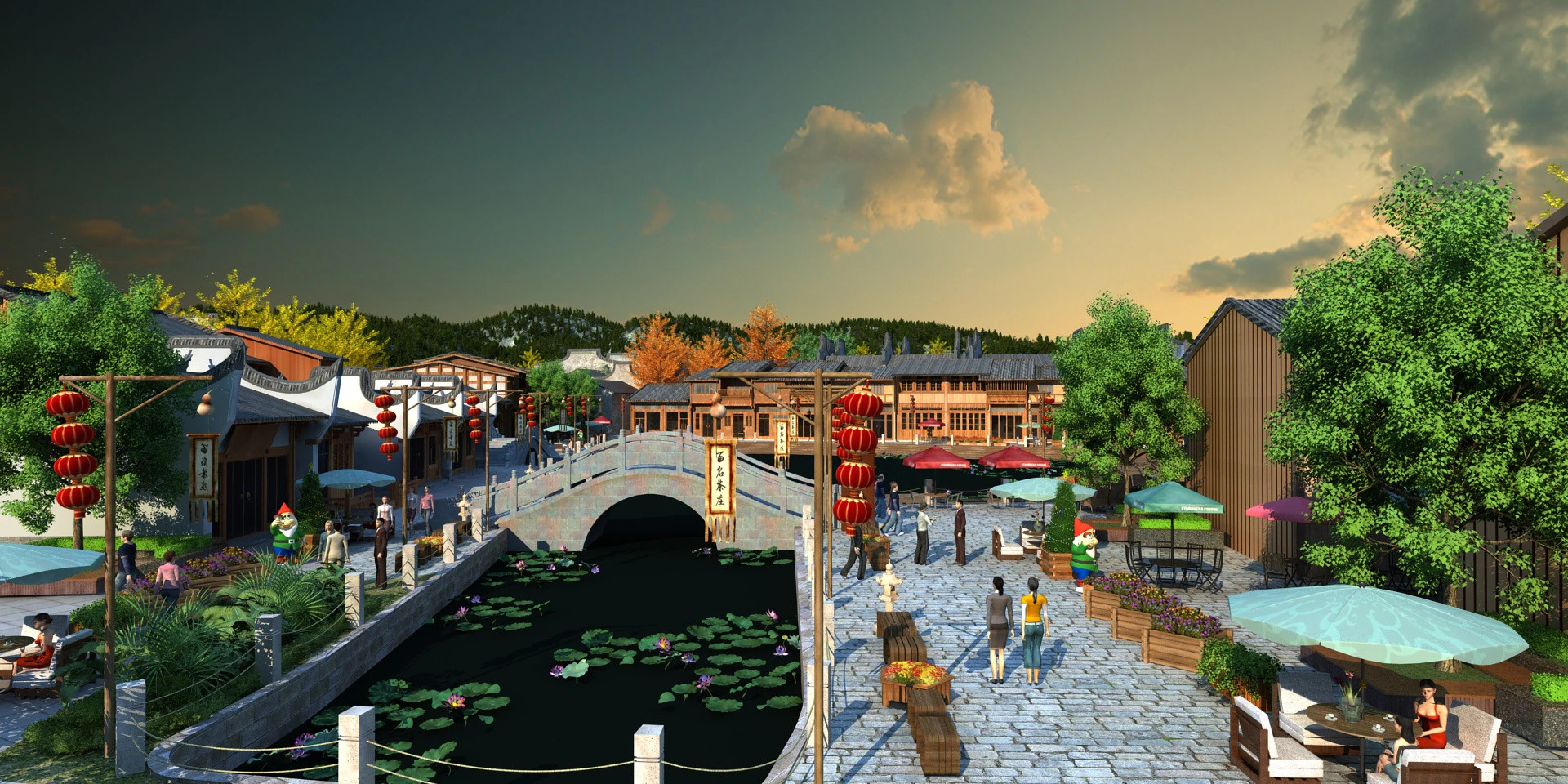 Village 3D Model .c4d .max .obj .3ds .fbx .stl .blend 
