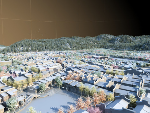 Village Model 3D