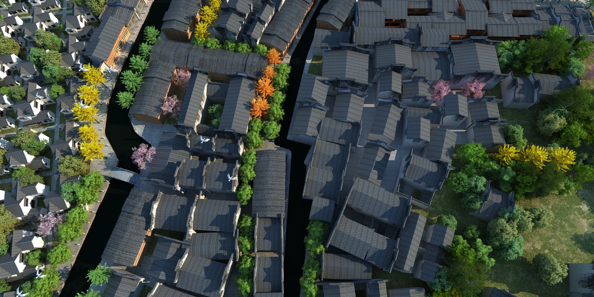 Village 3D Model .c4d .max .obj .3ds .fbx .stl .blend 