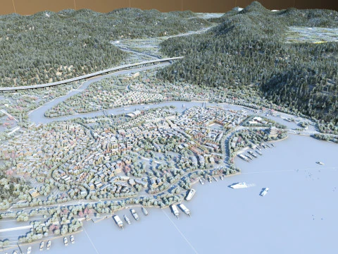 Village 3D Model