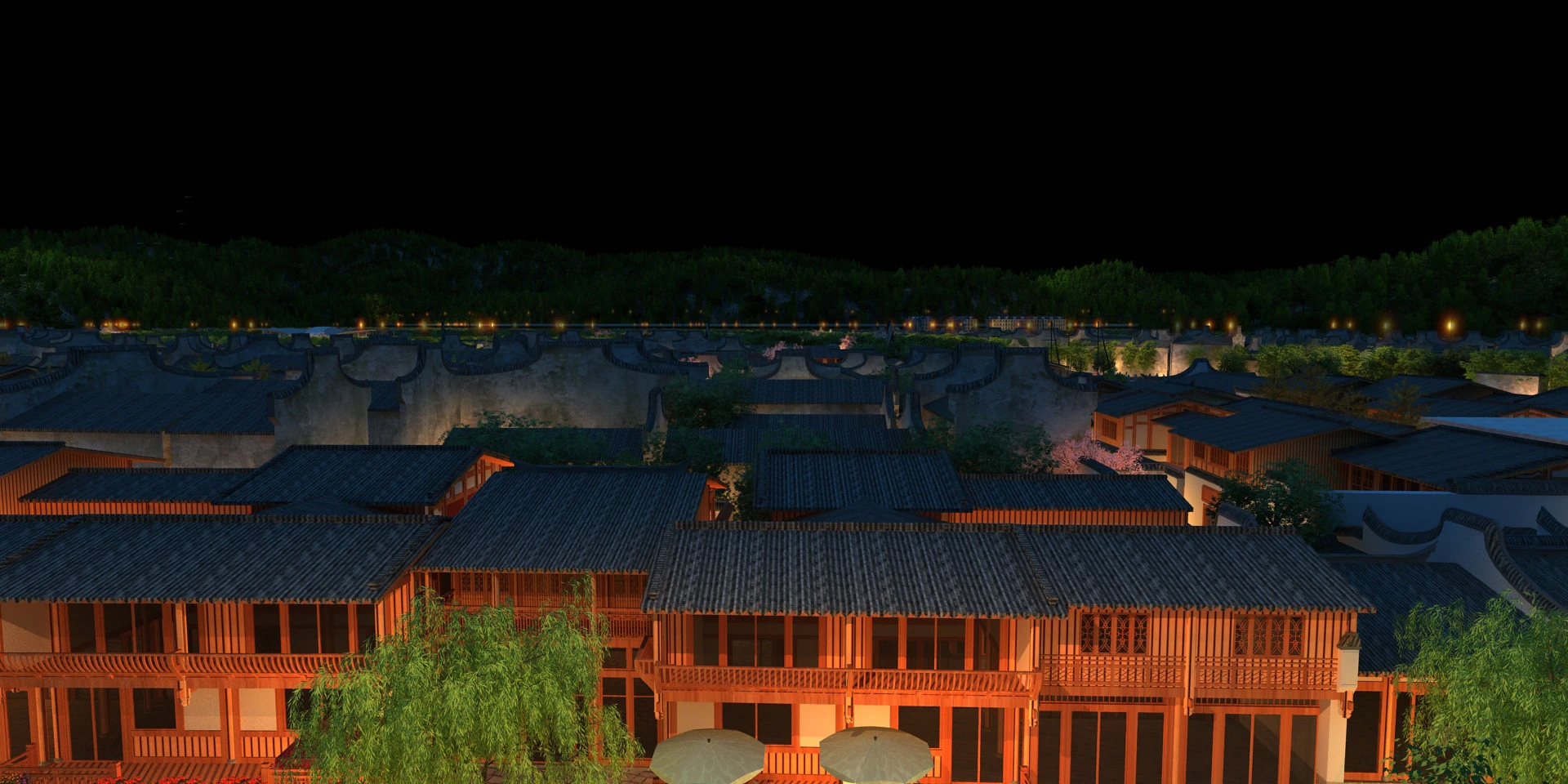 Village 3D Model .c4d .max .obj .3ds .fbx .stl .blend 