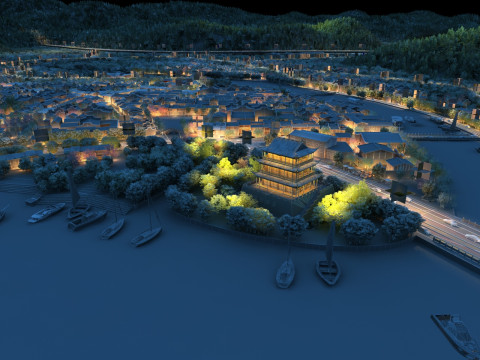 Village 3D 模型