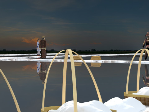 Salt pan 3D Model