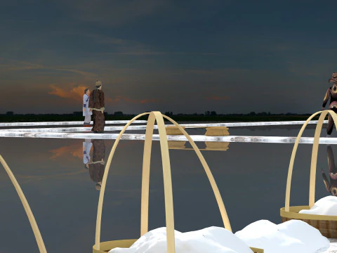 Salt pan 3D Model