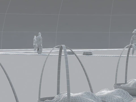 Salt pan 3D Model