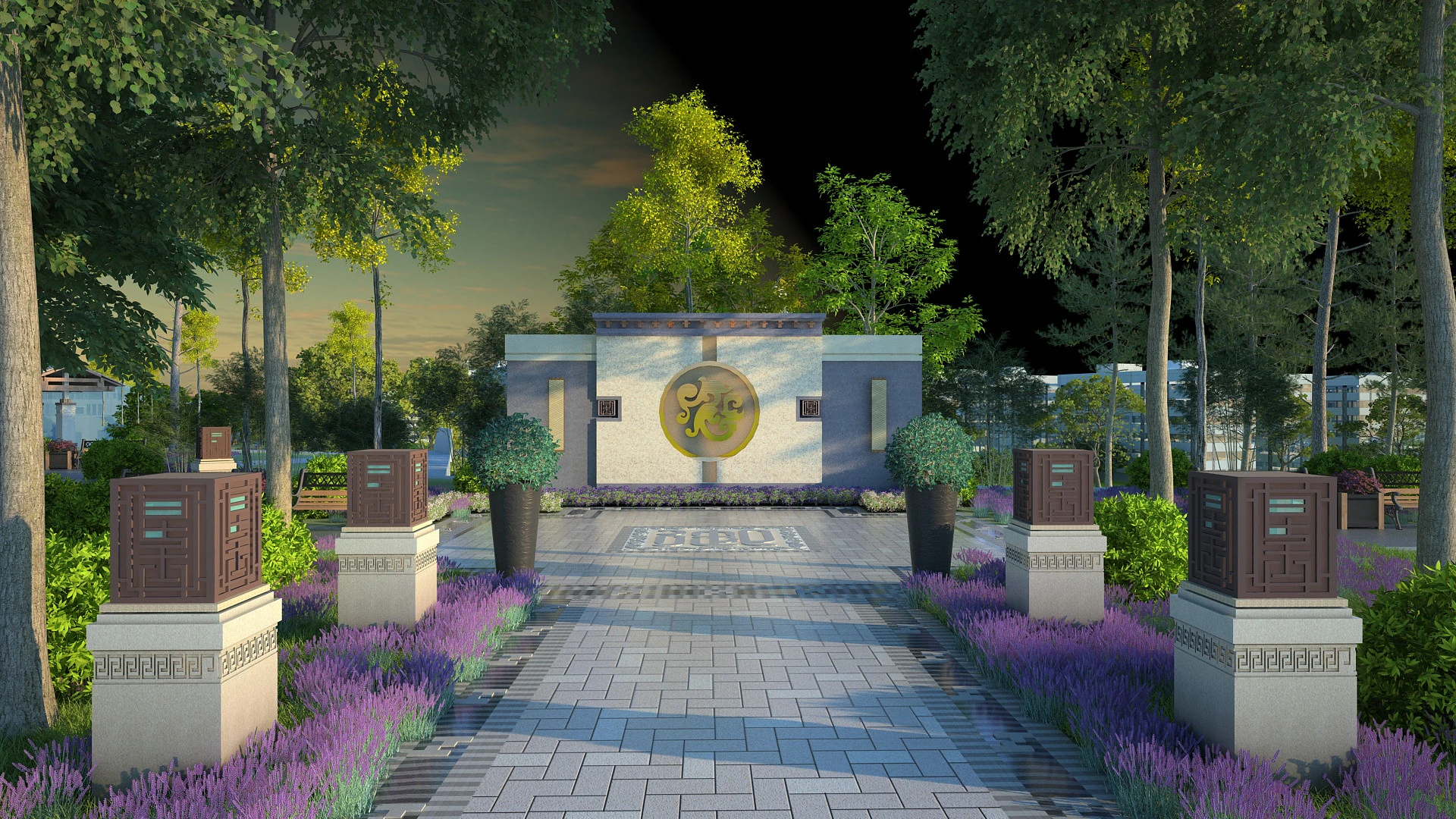 Park 3D Model .c4d .max .obj .3ds .fbx .stl .blend