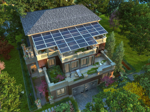 Villa 3D Model